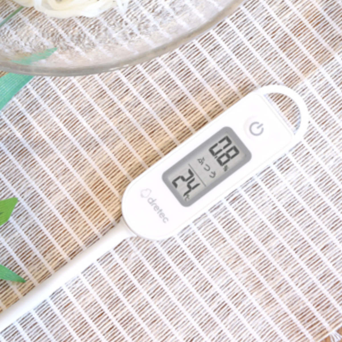 塩分計 しおぽかるん 温度計 フック付き ドリテック ( dretec 塩分濃度計 塩分測定器 塩分チェッカー 調理用温度計 0.1%単位 スティック型 デジタル温度計 防水 健康グッズ 塩分濃度 簡単 高血圧 減塩 健康管理 ダイエット )