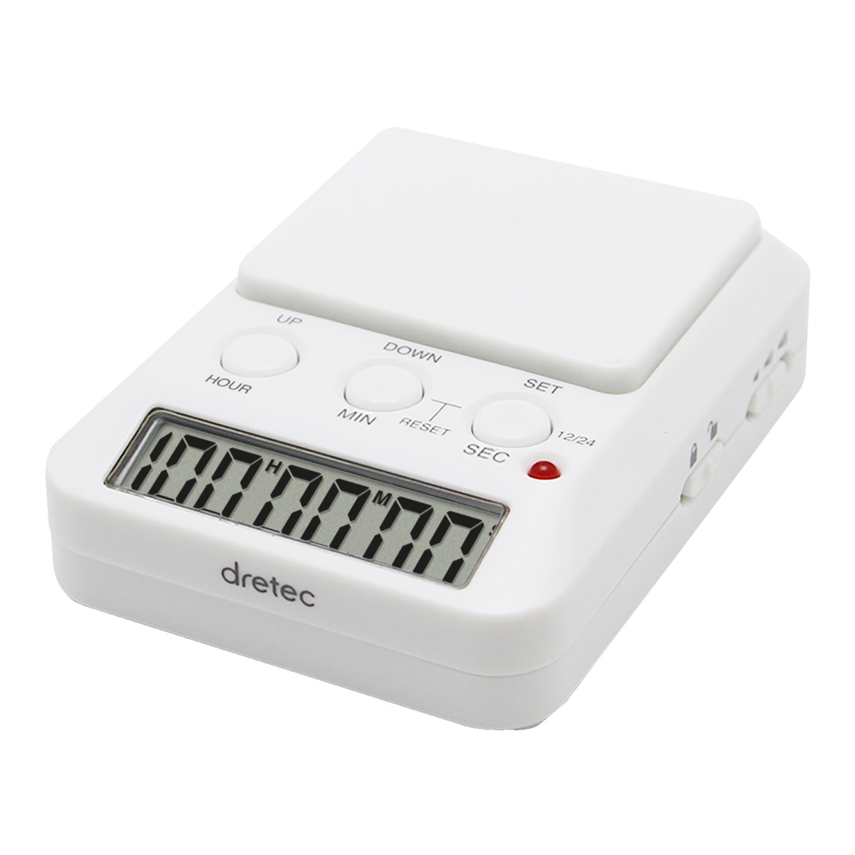 学習タイマー タイムアップ2 デイカウント 1/100秒計測 ドリテック ( dretec タイマー 勉強タイマー 勉強 学習 光る 消音 デジタル リビング学習 誤操作防止 キーロック LED アラーム デイタイマー 日にち 時計 試験 テスト 在宅 )
