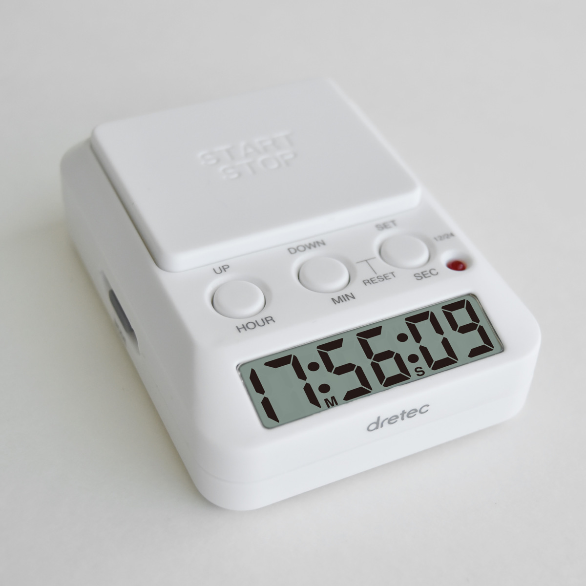 学習タイマー タイムアップ2 デイカウント 1/100秒計測 ドリテック ( dretec タイマー 勉強タイマー 勉強 学習 光る 消音 デジタル リビング学習 誤操作防止 キーロック LED アラーム デイタイマー 日にち 時計 試験 テスト 在宅 )