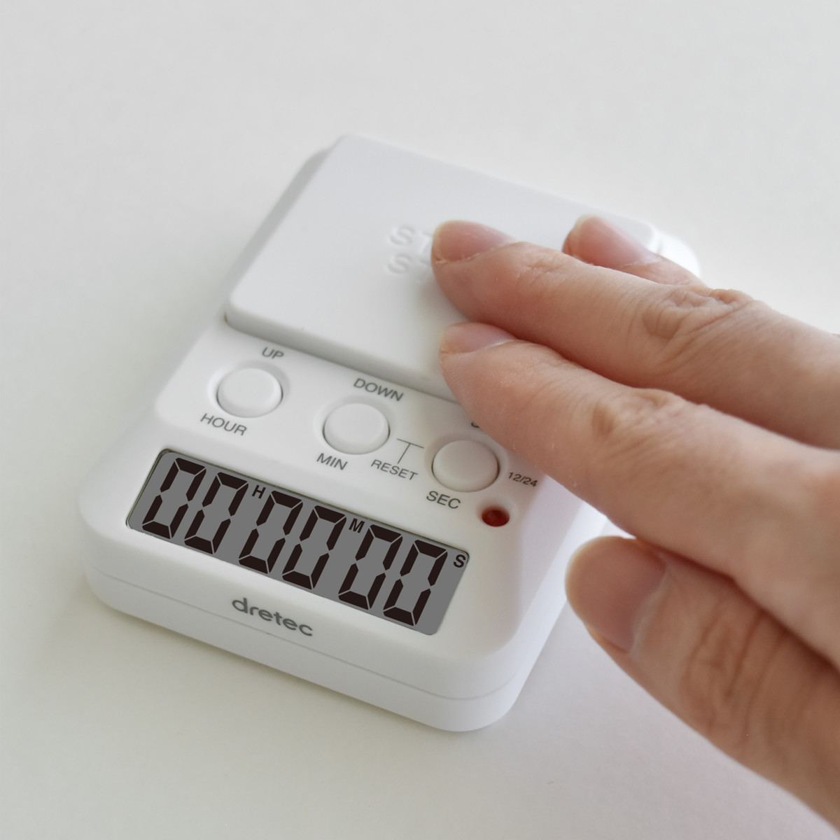 学習タイマー タイムアップ2 デイカウント 1/100秒計測 ドリテック ( dretec タイマー 勉強タイマー 勉強 学習 光る 消音 デジタル リビング学習 誤操作防止 キーロック LED アラーム デイタイマー 日にち 時計 試験 テスト 在宅 )