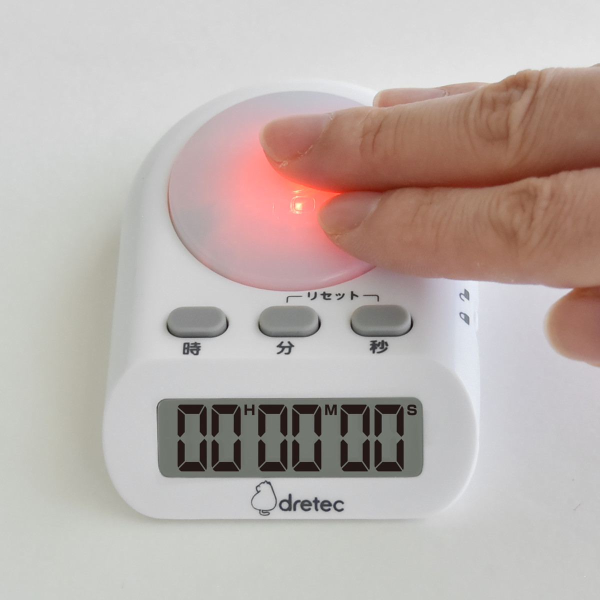 学習タイマー タイムアップ 薄型 ドリテック ( dretec タイマー 勉強タイマー 勉強 学習 光る 消音 デジタル リビング学習 誤操作防止 キーロック LED アラーム 試験 テスト 在宅 電池式 簡単 )