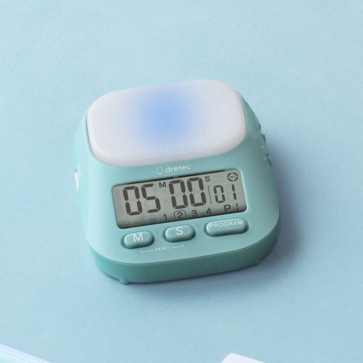 学習タイマー ラーニングタイマー 私のルーティン インターバルモード ドリテック ( dretec タイマー 勉強タイマー 勉強 学習 練習 トレーニング 光る 消音 ルーティン リビング学習 LED アラーム デジタル 試験 テスト 運動 ) 【ベージュ】 ベージュ