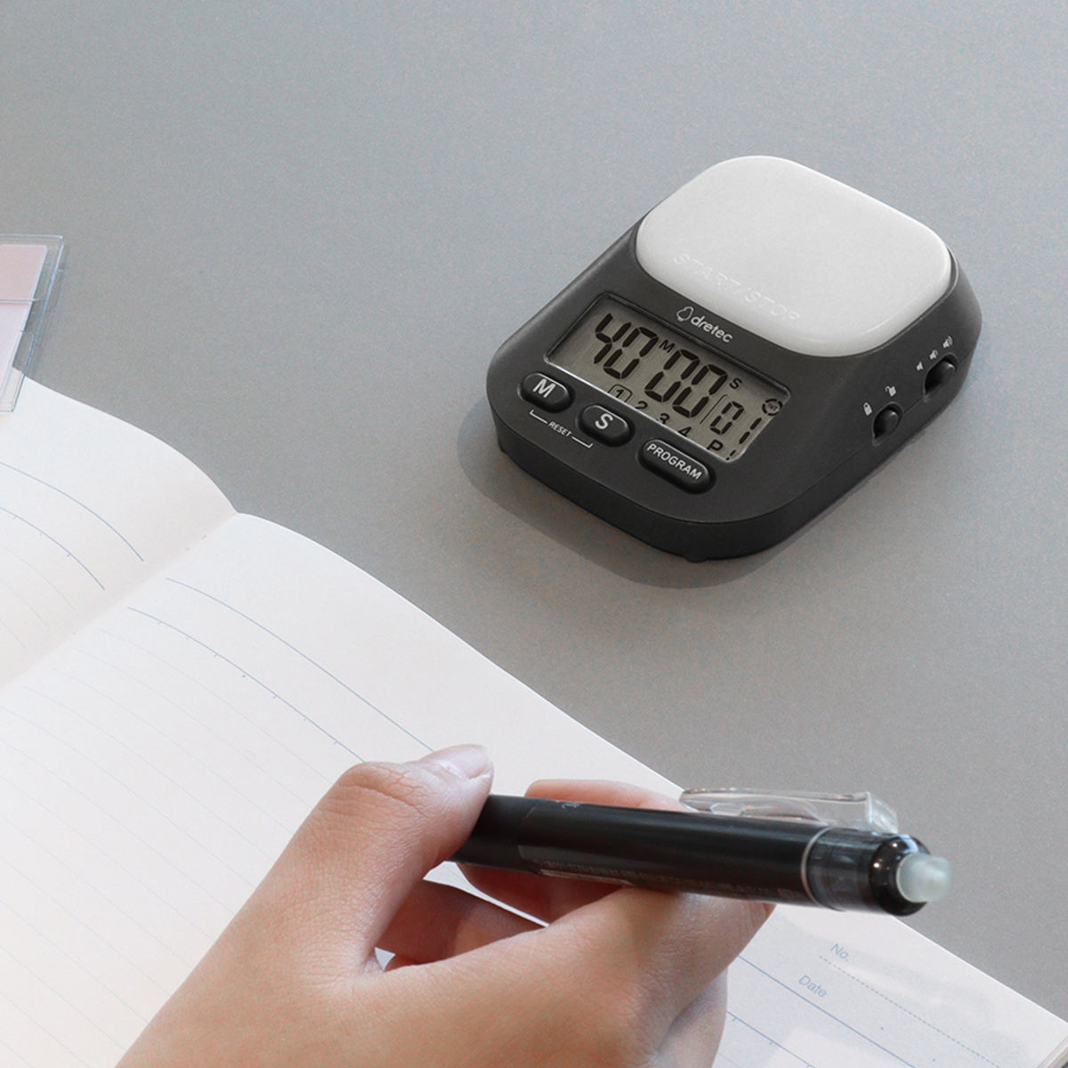 学習タイマー ラーニングタイマー 私のルーティン インターバルモード ドリテック ( dretec タイマー 勉強タイマー 勉強 学習 練習 トレーニング 光る 消音 ルーティン リビング学習 LED アラーム デジタル 試験 テスト 運動 ) 【ベージュ】 ベージュ