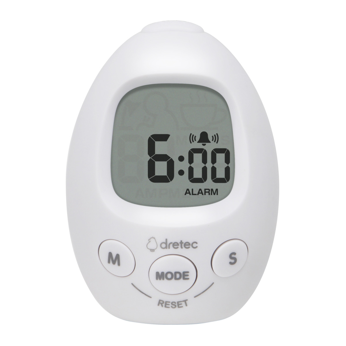 学習タイマー スタディエッグ 音量調節可能 アラーム付き時計 ドリテック ( dretec タイマー 勉強タイマー 時計 勉強 学習 光る 消音 イラスト コンパクト リビング学習 LED アラーム 目覚まし時計 デジタル 誤操作防止機能 ) 【パープル】 パープル