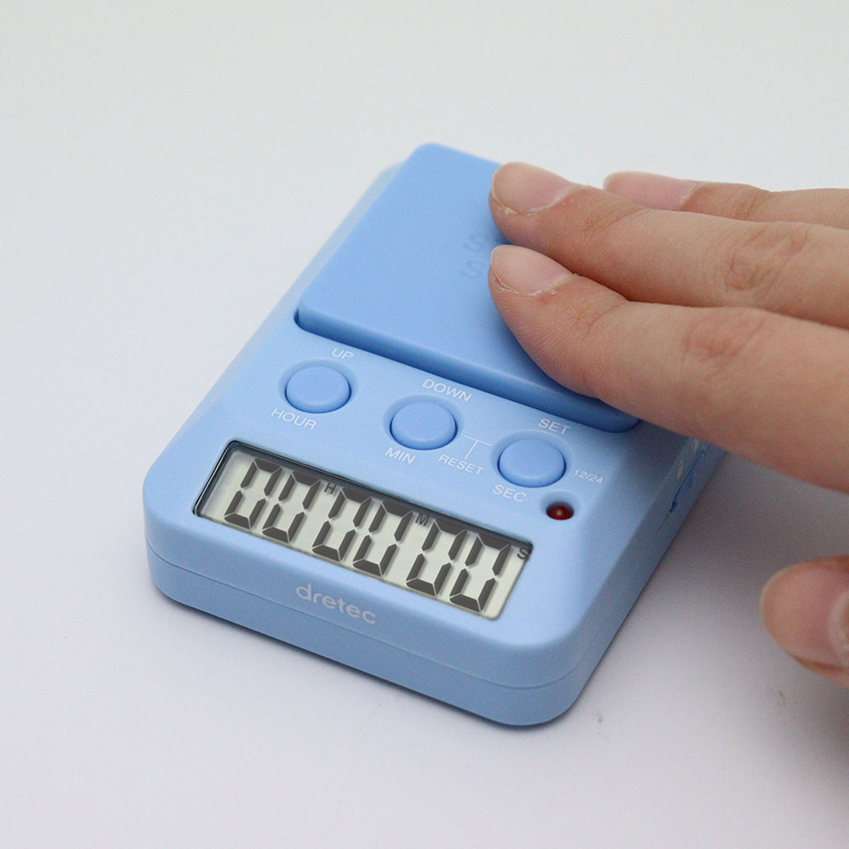 学習タイマー ラーニングタイマー デイカウント 1/100秒計測 ドリテック ( dretec タイマー 勉強タイマー 勉強 学習 光る 消音 デジタル リビング学習 誤操作防止 キーロック LED アラーム デイタイマー 日にち 時計 試験 テスト ) 【パープル】 パープル