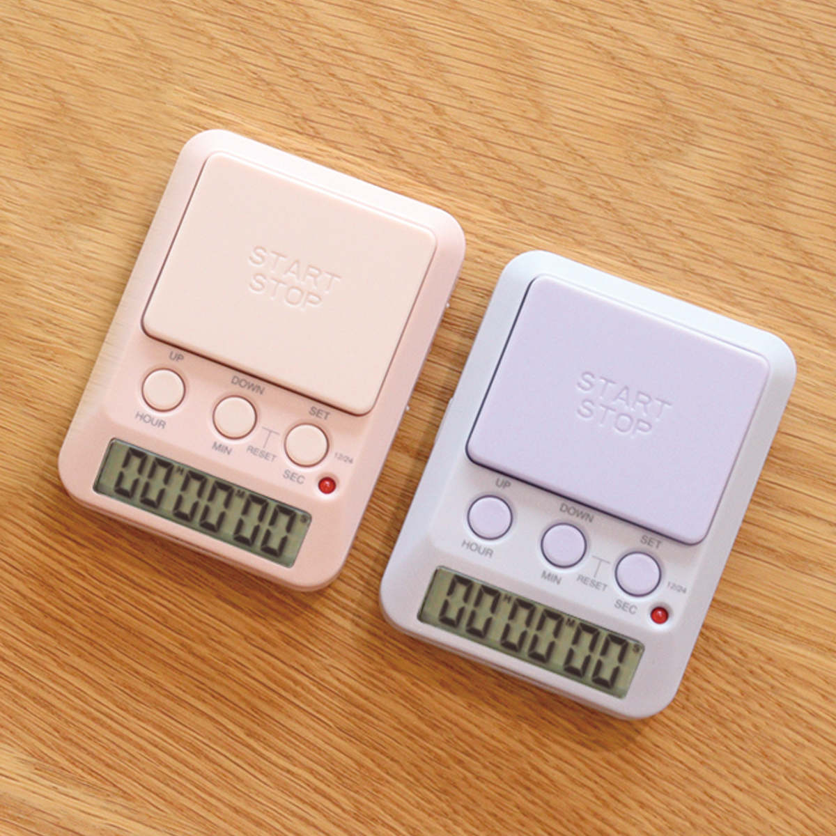 学習タイマー ラーニングタイマー デイカウント 1/100秒計測 ドリテック ( dretec タイマー 勉強タイマー 勉強 学習 光る 消音 デジタル リビング学習 誤操作防止 キーロック LED アラーム デイタイマー 日にち 時計 試験 テスト ) 【パープル】 パープル