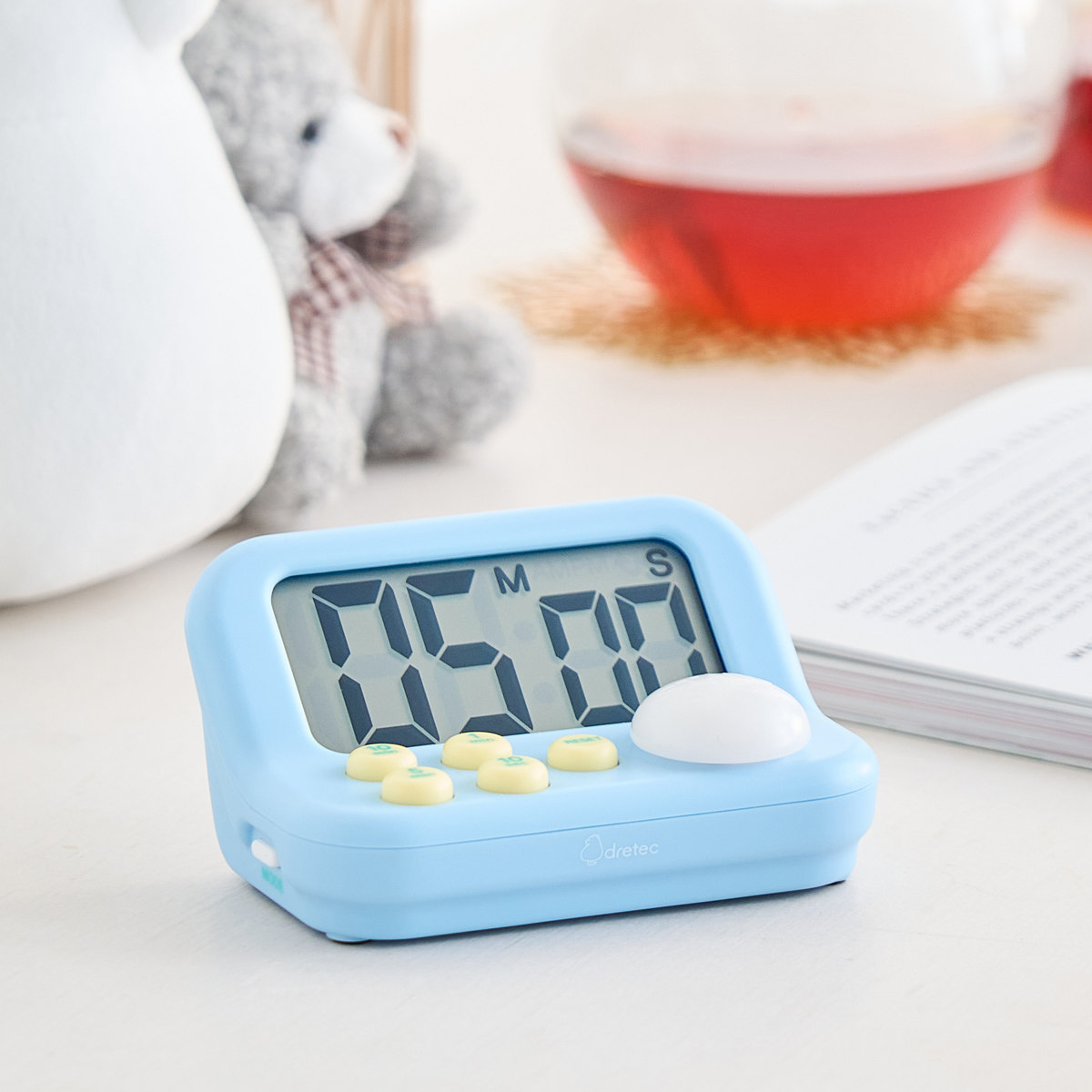 学習タイマー ラーニングタイマー S 画面角度 45度 音量調節可能 ドリテック ( dretec タイマー 勉強タイマー 勉強 学習 光る 消音 デジタル子供 簡単 リビング学習 誤操作防止 キーロック アラーム 小学生 試験 テスト 電池式 ) 【ピンク】 ピンク