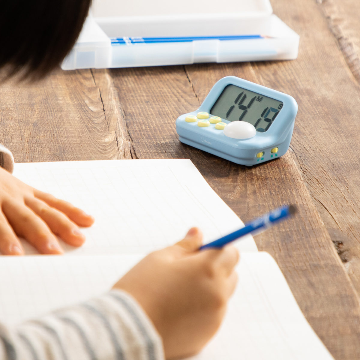 学習タイマー ラーニングタイマー S 画面角度 45度 音量調節可能 ドリテック ( dretec タイマー 勉強タイマー 勉強 学習 光る 消音 デジタル子供 簡単 リビング学習 誤操作防止 キーロック アラーム 小学生 試験 テスト 電池式 ) 【ピンク】 ピンク