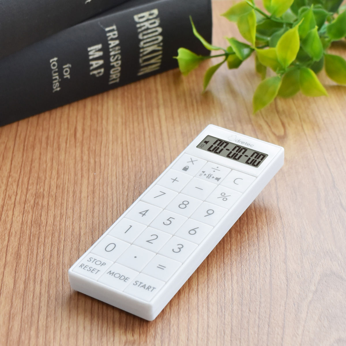 タイマー 時計付 電卓 バイブタイマー ネックストラップ付 ( ドリテック DRETEC 時計 ストップウォッチ アラーム 音なし バイブ 多機能 ポケットサイズ マグネット 冷蔵庫 デジタルタイマー ミニ 持ち運び 誤動作防止機能 )