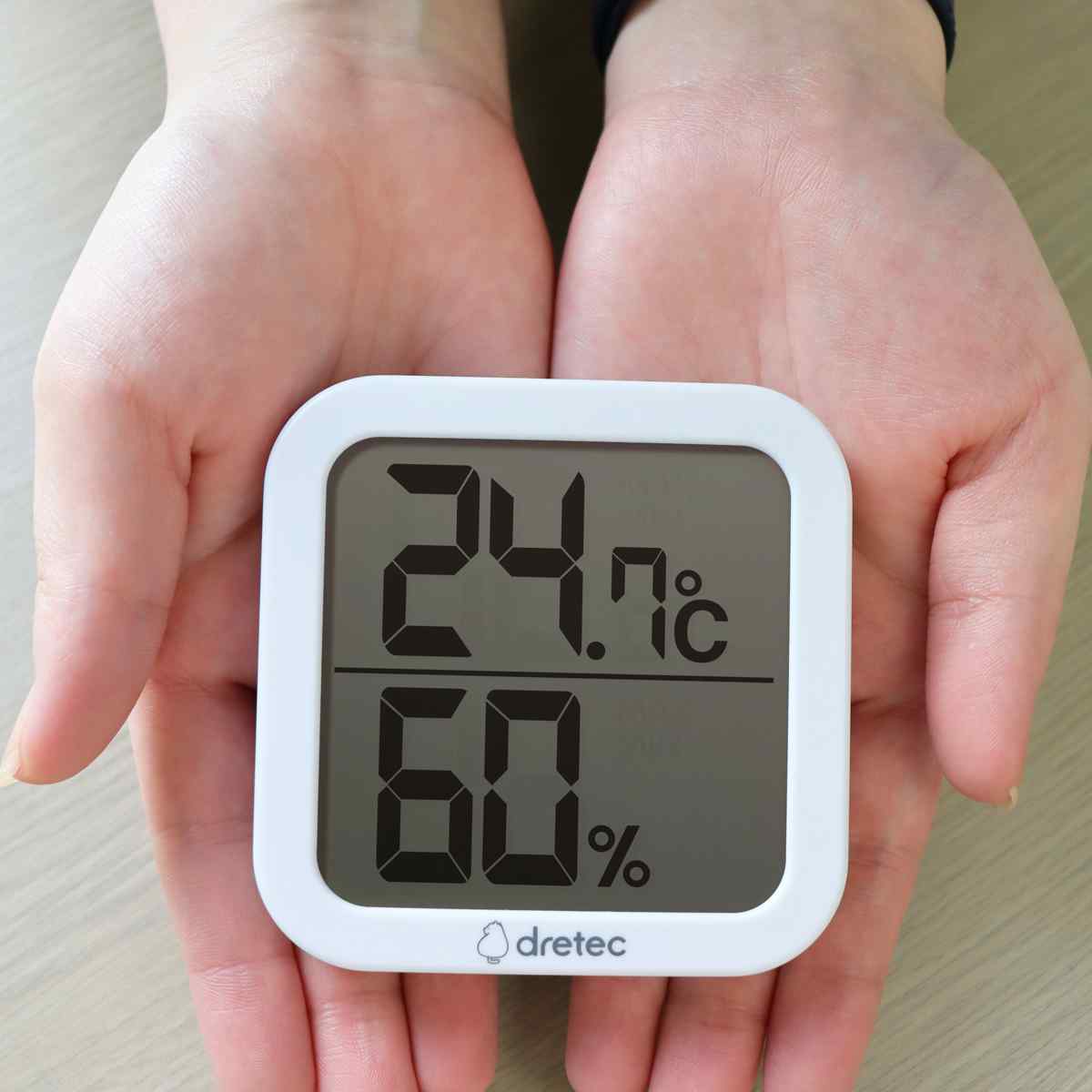 温湿度計 デジタル温湿度計 クラル シンプル表示 ドリテック ( dretec 温度計 湿度計 電池式 デジタル 最高 最低 壁掛け フック 置き掛け兼用 温度 湿度 測定器 温度湿度計 見やすい 赤ちゃん 乾燥 ウイルス 熱中症 対策 )