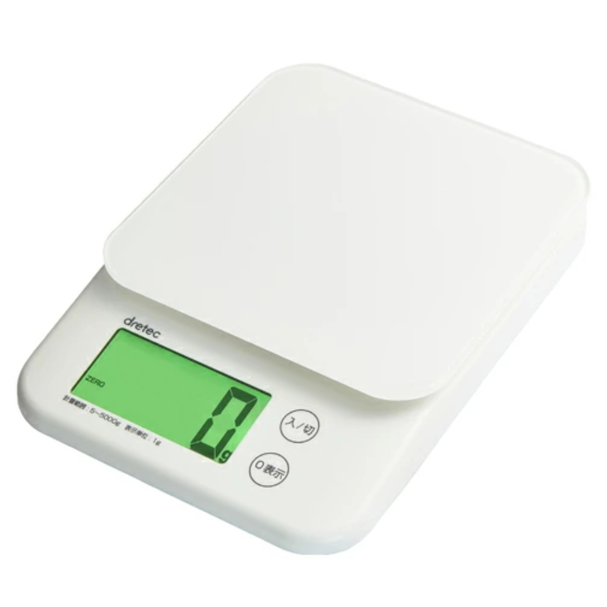 計量器 キッチンスケール デジタル 5kg 1g単位 （ デジタルスケール はかり 量り 電池付き デジタルクッキングスケール 電子はかり 大画面表示 電池式 薄型 スリム 製菓道具 ）