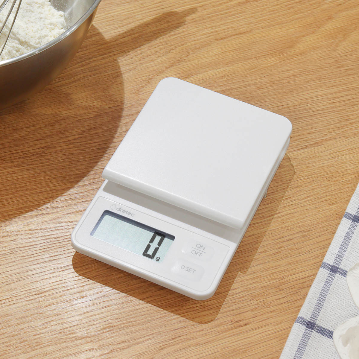 デジタルスケール 1kg ルクーム 計量器 ドリテック ( dretec スケール キッチンスケール クッキングスケール デジタル 電池式 計量 家庭用 はかり 計り 量り コンパクト 料理 お菓子づくり 下ごしらえ おしゃれ )