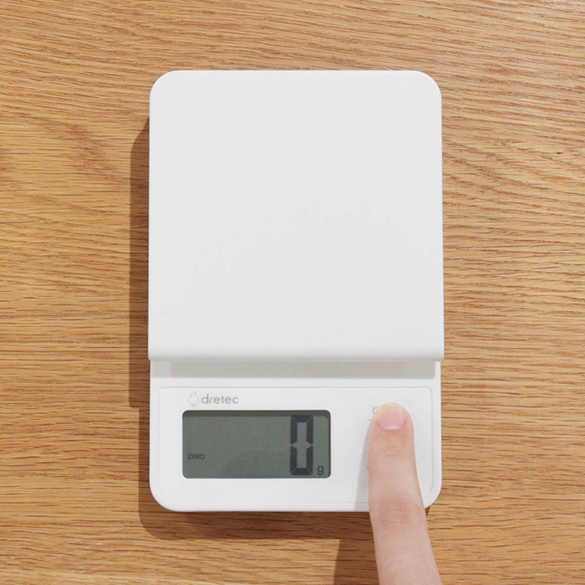 デジタルスケール 1kg ルクーム 計量器 ドリテック ( dretec スケール キッチンスケール クッキングスケール デジタル 電池式 計量 家庭用 はかり 計り 量り コンパクト 料理 お菓子づくり 下ごしらえ おしゃれ )