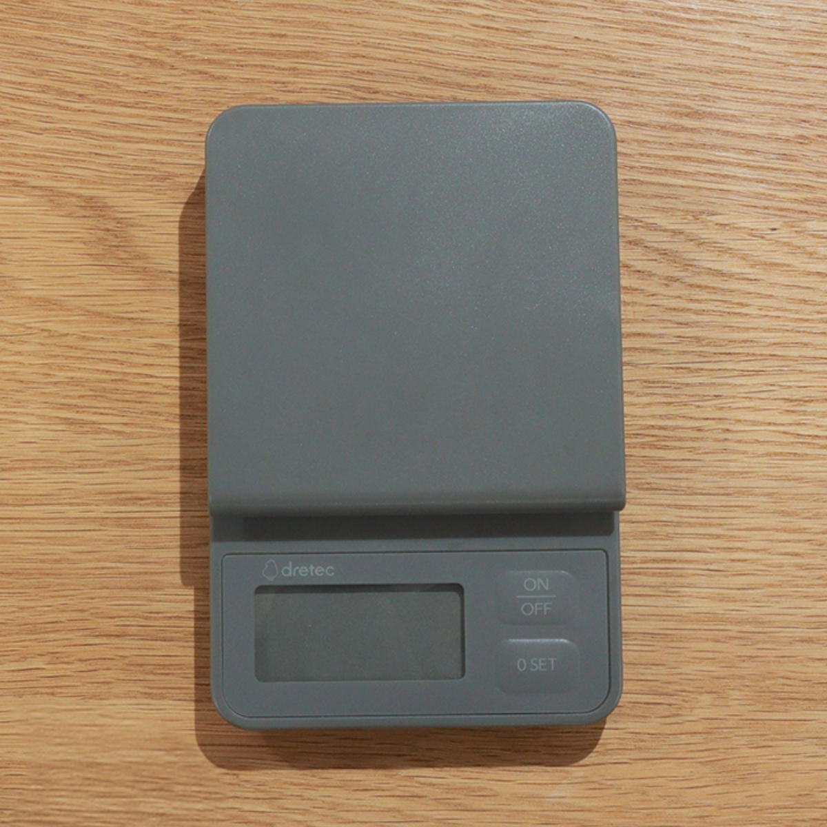 デジタルスケール 2kg ルクーム 計量器 ドリテック ( dretec スケール キッチンスケール クッキングスケール デジタル 電池式 0.1g 計量 家庭用 はかり 計り 量り コンパクト 料理 お菓子づくり 下ごしらえ おしゃれ グレー )