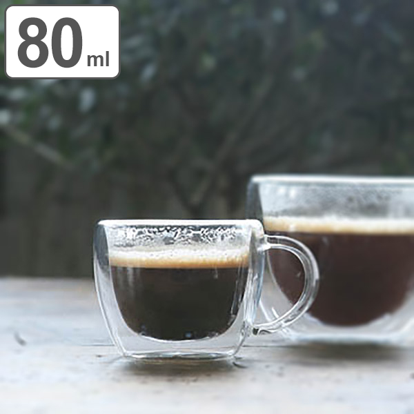 Dショッピング カップ 80ml エスプレッソ マグカップ 耐熱ガラス ダルトン Dulton 食洗機対応 ダブルウォールマグ コーヒーカップ デミタスカップ 二重構造 ティーカップ おしゃれ カテゴリ コップの販売できる商品 リビングート ドコモの通販サイト