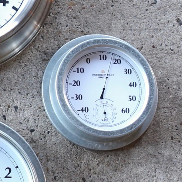 Dショッピング サーモハイグロメーター ノースリップ ダルトン Dulton 温湿度計 温度計 湿度計 丸型 アナログ インテリア 雑貨 スチール製 掛け おしゃれ 熱中症予防 温度管理 赤ちゃん 植物 ペット カテゴリ 日用品 その他の販売できる商品 リビングート