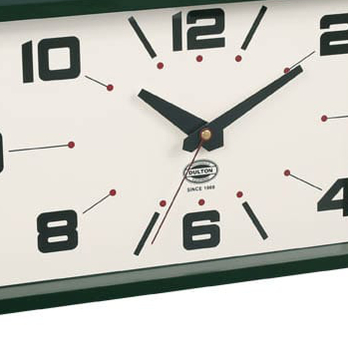 kinako_ALL新品 ダルトン グリーン フェイス レクタングル ダブル クロック 緑 掛け時計