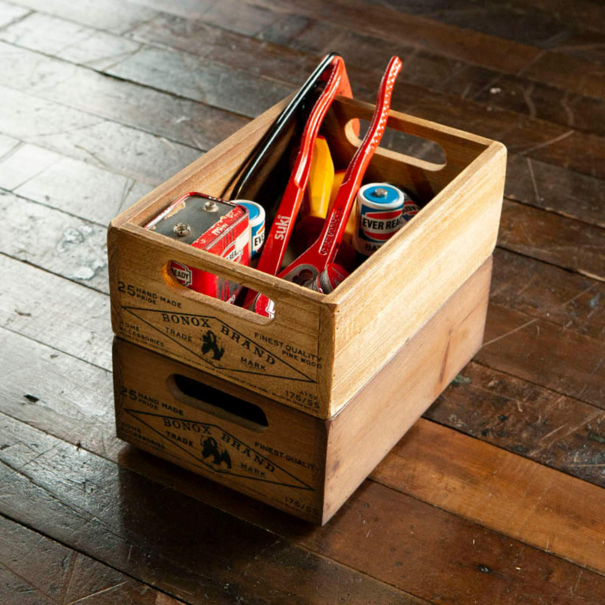 小物収納 ダルトン DULTON WOODEN STOCKER BOX NATURAL ウッデン ボックス 木製 幅17×奥行25×高さ8.5cm ( 小物入れ 収納ケース 収納ボックス ケース 木製ボックス 仕切り無し 小物 道具入れ 整理整頓 整理 スタッキング )