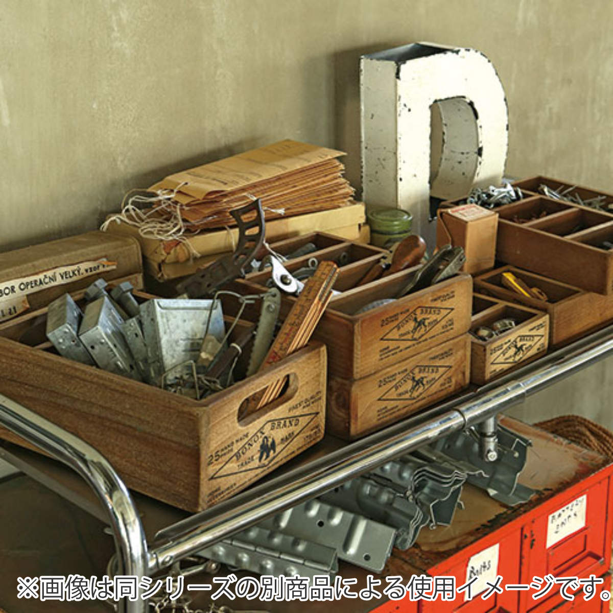 小物収納 ダルトン DULTON 12 PARTITION WOODEN BOX ウッデン ボックス 木製 幅27.5×奥行36.5×高さ6.5cm ( 小物入れ 収納ケース 収納ボックス ケース 木製ボックス 仕切あり 小物 道具入れ 整理整頓 整理 スタッキング )