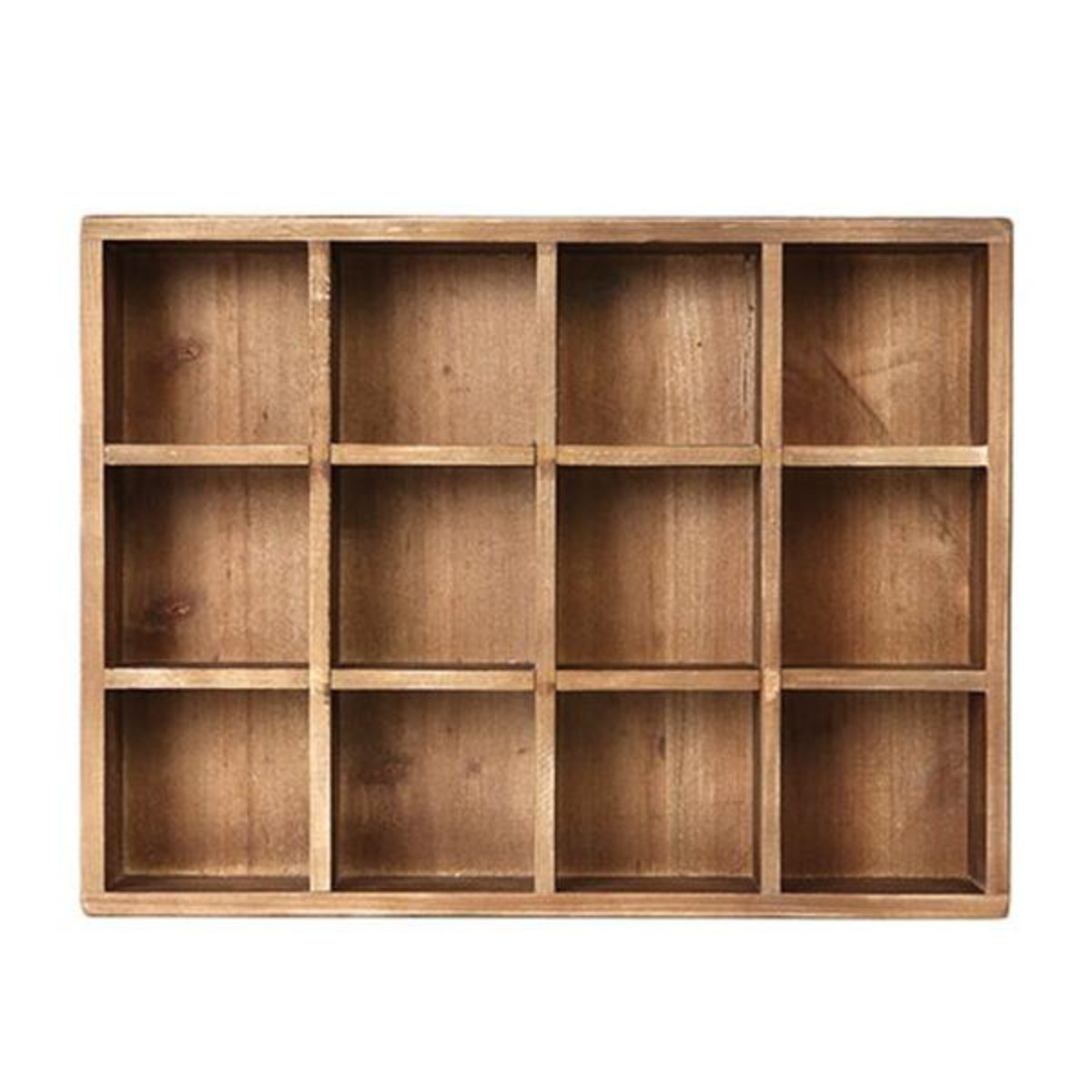 小物収納 ダルトン DULTON 12 PARTITION WOODEN BOX ウッデン ボックス 木製 幅27.5×奥行36.5×高さ6.5cm ( 小物入れ 収納ケース 収納ボックス ケース 木製ボックス 仕切あり 小物 道具入れ 整理整頓 整理 スタッキング )