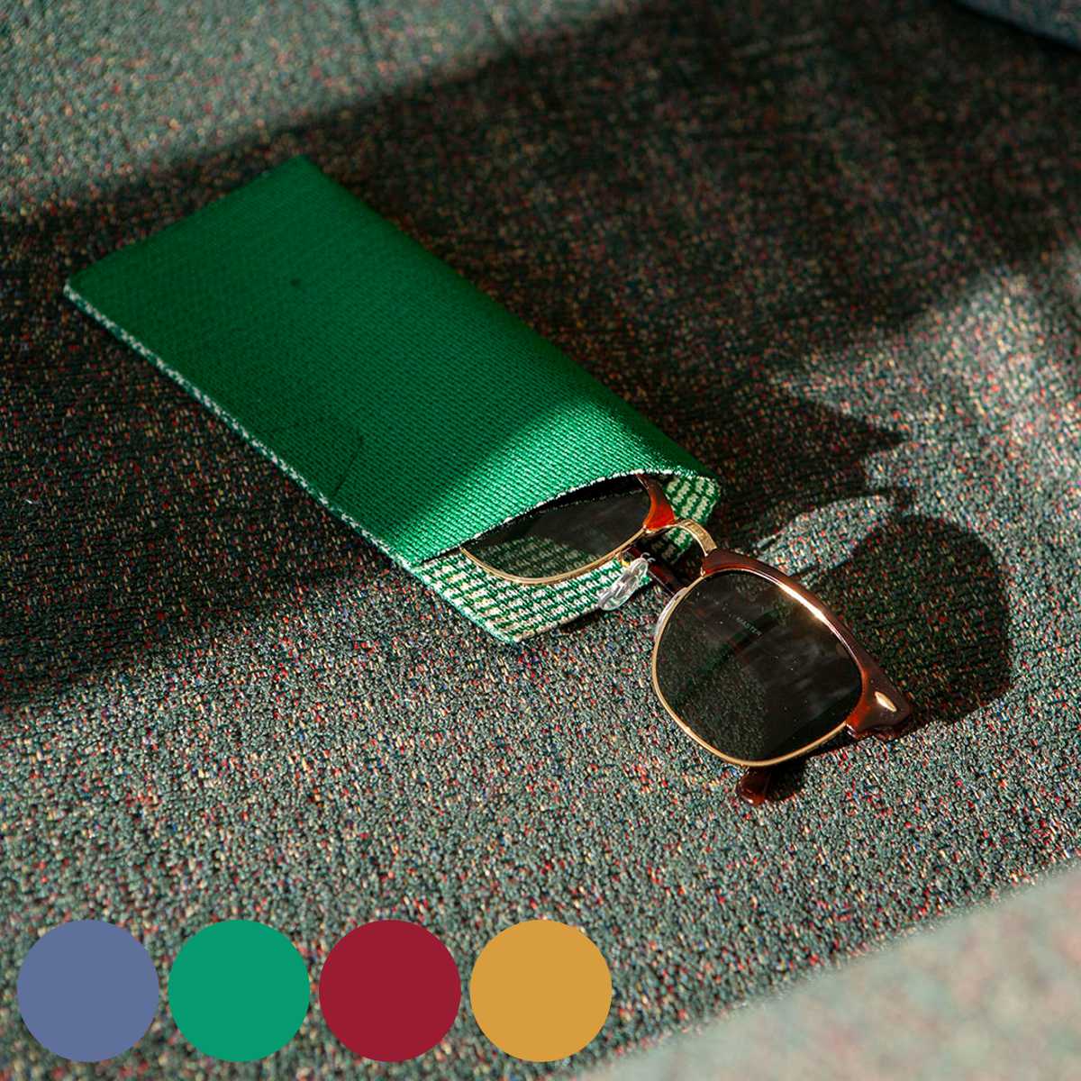 メガネケース ダルトン GLASSES CASE GEOMETRY ソフトタイプ ( DULTON 眼鏡ケース めがねケース メガネ 収納 携帯 小物入れ サングラス 持ち運び 折りたたみ メガネ入れ 眼鏡 めがね 携行 小物収納 おしゃれ シンプル 大人 薄型 ) 【ブルー】