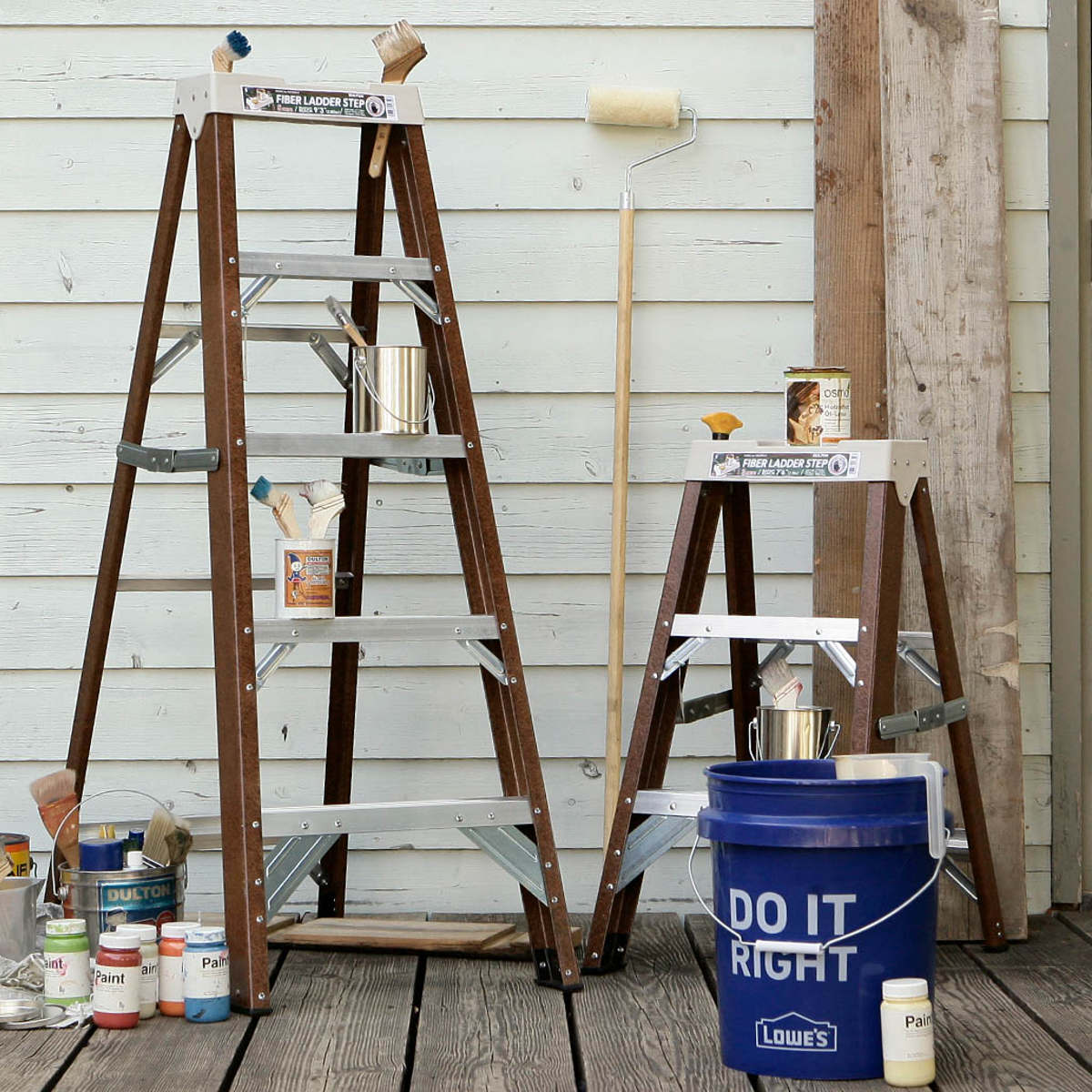 脚立 3段 ダルトン FIBER LADDER 3STEPS ( DULTON アルミ 踏み台 ステップ台 ステップ スツール 折りたたみ おしゃれ 折り畳み 折りたたみ式 踏台 はしご スリム 隙間 収納 キッチン 高い所 ) 【ブラウン】 ブラウン