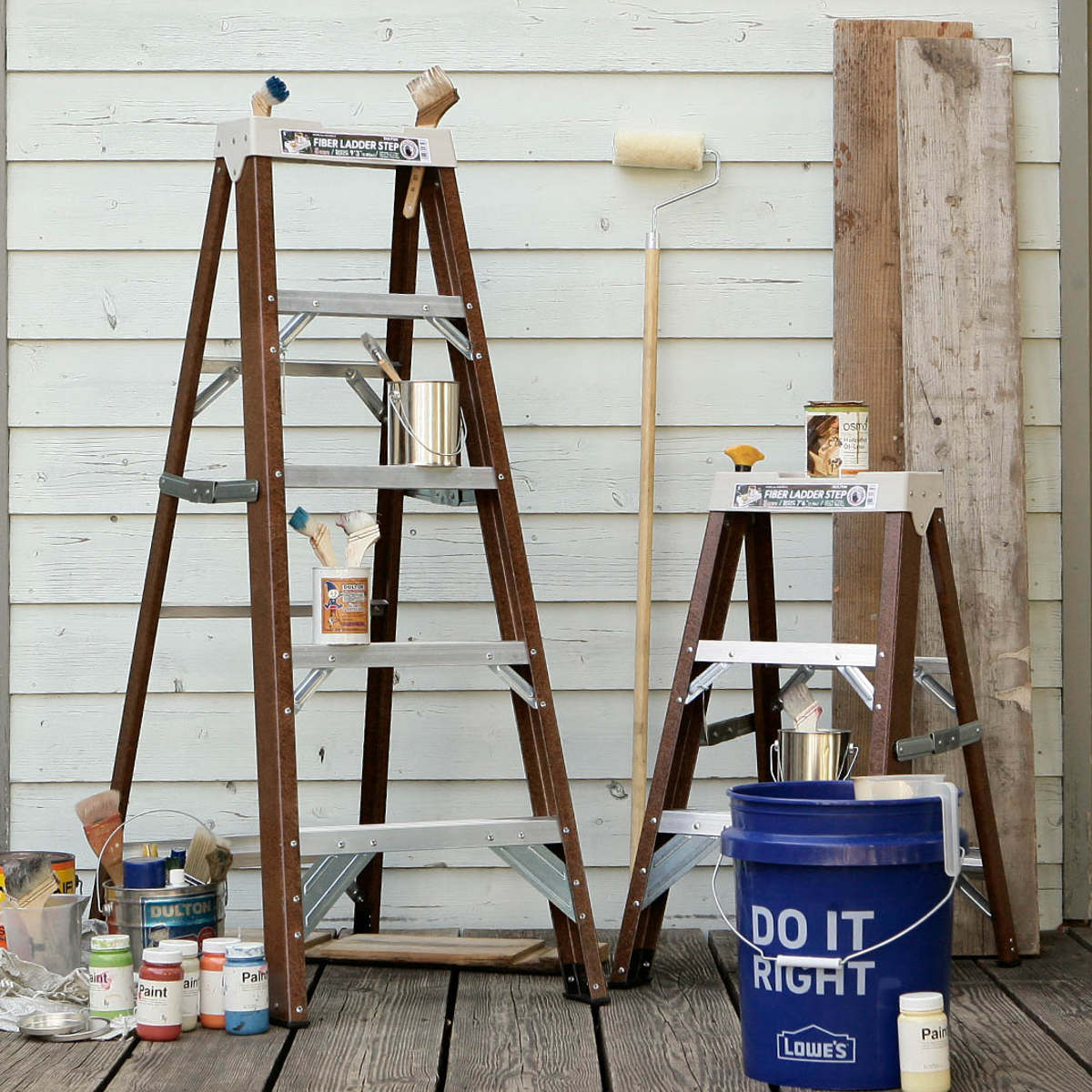 脚立 5段 ダルトン FIBER LADDER 5STEPS ( DULTON アルミ 踏み台 ステップ台 ステップ スツール 折りたたみ おしゃれ 折り畳み 折りたたみ式 踏台 はしご スリム 隙間 収納 キッチン 高い所 ) 【オレンジ】 オレンジ