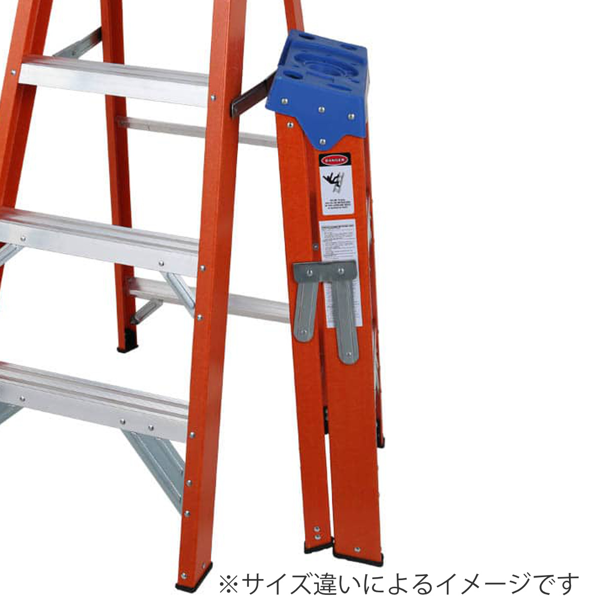 脚立 5段 ダルトン FIBER LADDER 5STEPS ( DULTON アルミ 踏み台 ステップ台 ステップ スツール 折りたたみ おしゃれ 折り畳み 折りたたみ式 踏台 はしご スリム 隙間 収納 キッチン 高い所 ) 【オレンジ】 オレンジ