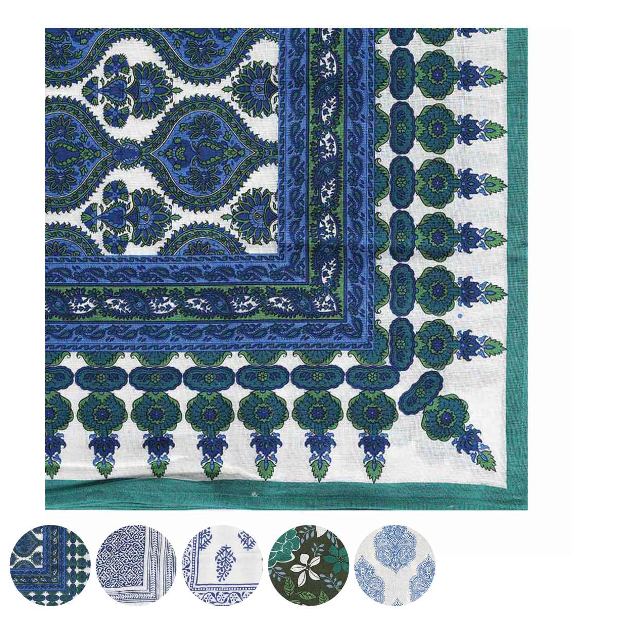 マルチクロス プリント PRINTED MULTI CLOTH コットン 225×150cm ( DULTON マルチカバー テーブルクロス フリーカバー ソファーカバー 大判 長方形 綿100% バンダナ柄 ボタニカル 多目的 マルチ クロス キャンプ ピクニック 布 ) 【E】