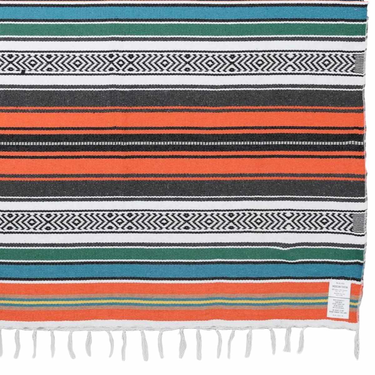 マルチクロス ダルトン MEXICAN THROW ブランケット 羽織 ( DULTON 125×175cm マルチカバー テーブルクロス フリーカバー ソファーカバー 大判 長方形 メキシカン 多目的 マルチ クロス キャンプ ピクニック 布 ) 【オレンジ】 オレンジ