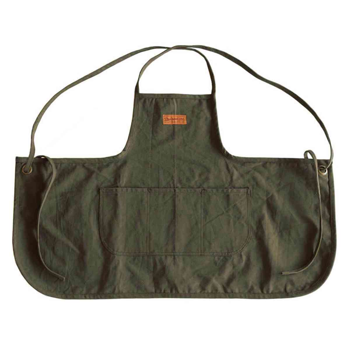 ダルトン エプロン EM APRON バッククロスタイプ ( DULTON キッチンエプロン 台所エプロン カフェエプロン 胸当てエプロン 短め ワーキングエプロン デニム ポケット付き ホルターネック レディース メンズ 大人用 コットン ) 【カーキ】 カーキ