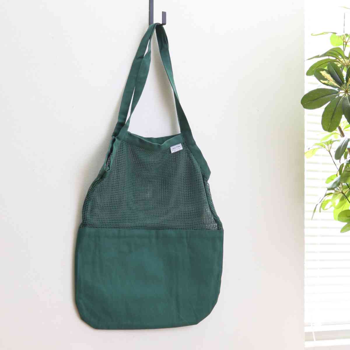 ダルトン エコバッグ COTTON HALF MESH BAG Lサイズ コットン100% ( DULTON マイバッグ トートバッグ 買い物バッグ レジ袋 レジバッグ 手提げ袋 買い物袋 サブバッグ 折りたたみ 洗える オーガニックコットン メッシュ おしゃれ ) 【グリーン】 グリーン