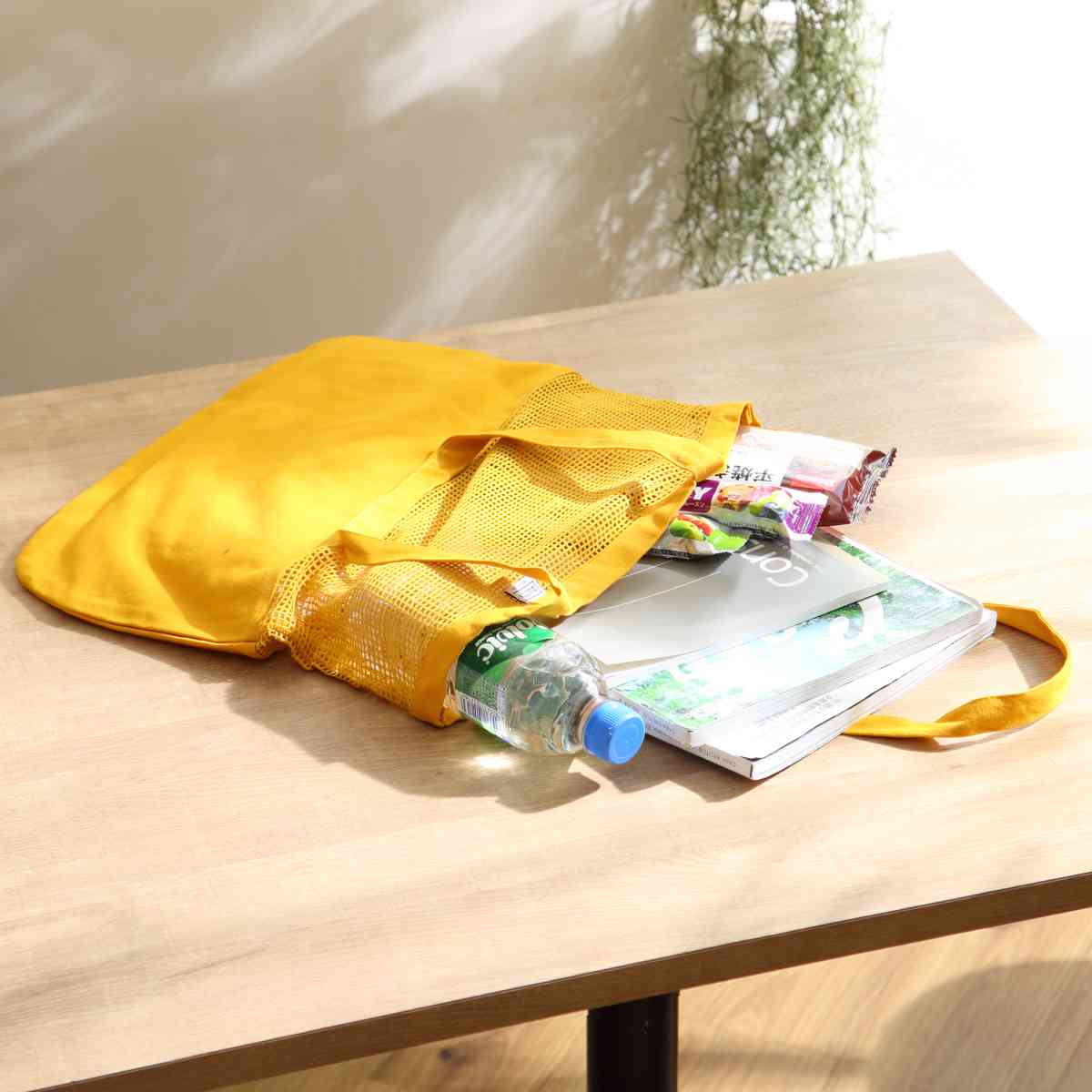 ダルトン エコバッグ COTTON HALF MESH BAG Lサイズ コットン100% ( DULTON マイバッグ トートバッグ 買い物バッグ レジ袋 レジバッグ 手提げ袋 買い物袋 サブバッグ 折りたたみ 洗える オーガニックコットン メッシュ おしゃれ ) 【グリーン】 グリーン