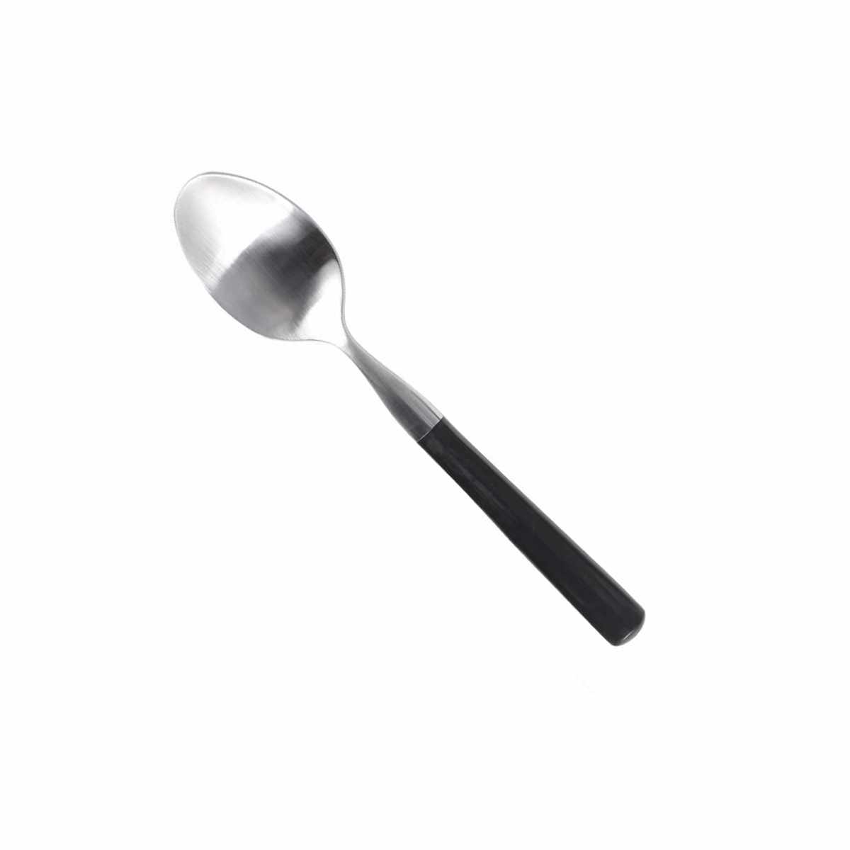 スプーン BAKELITE DESSERT SPOON 同色6本セット ( DULTON ステンレス デザートスプーン 16.8cm スープ シリアル カレー ヨーグルト フルーツ ビンテージ風 おしゃれ ) 【ブラック】 ブラック