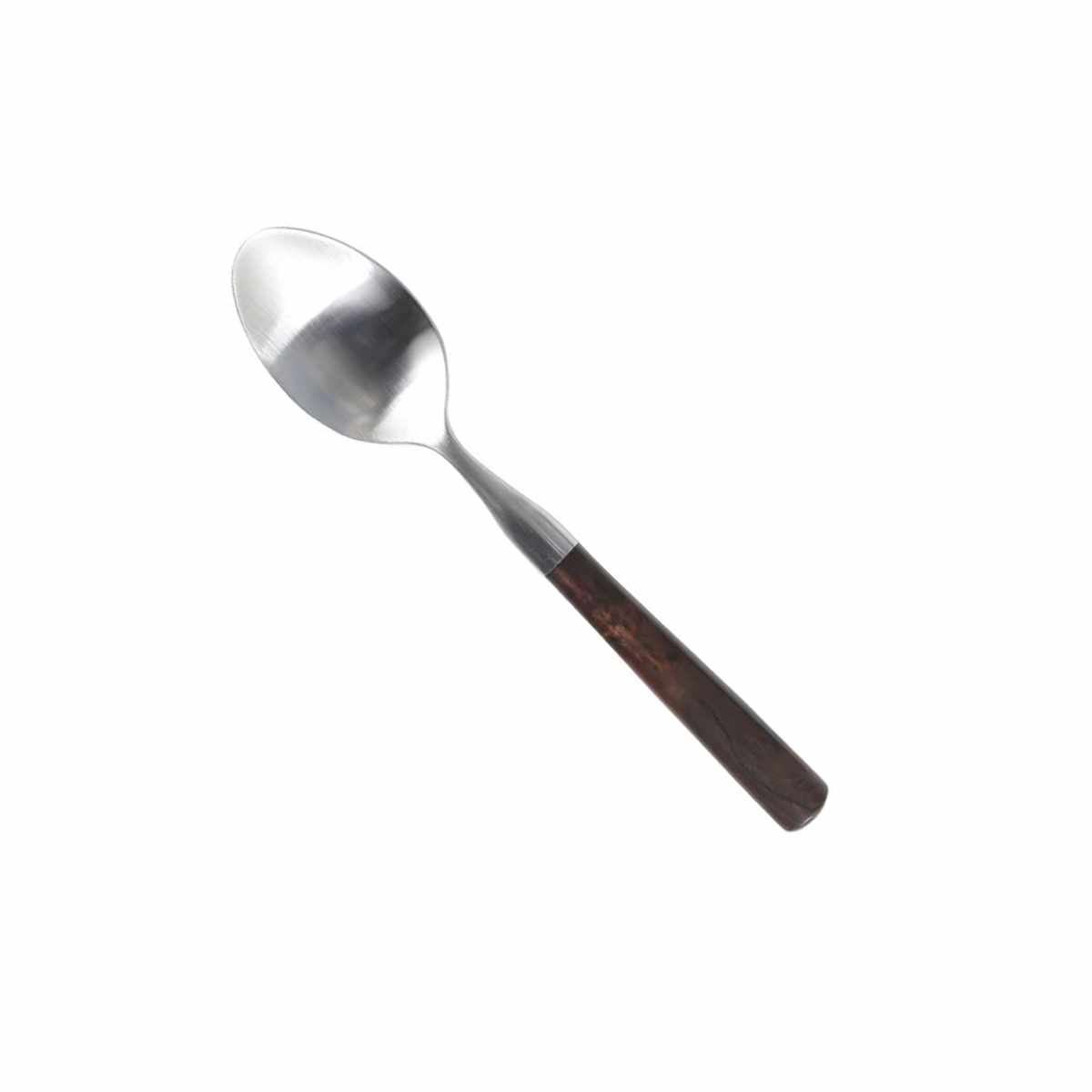 スプーン BAKELITE DESSERT SPOON 同色6本セット ( DULTON ステンレス デザートスプーン 16.8cm スープ シリアル カレー ヨーグルト フルーツ ビンテージ風 おしゃれ ) 【ブラック】 ブラック