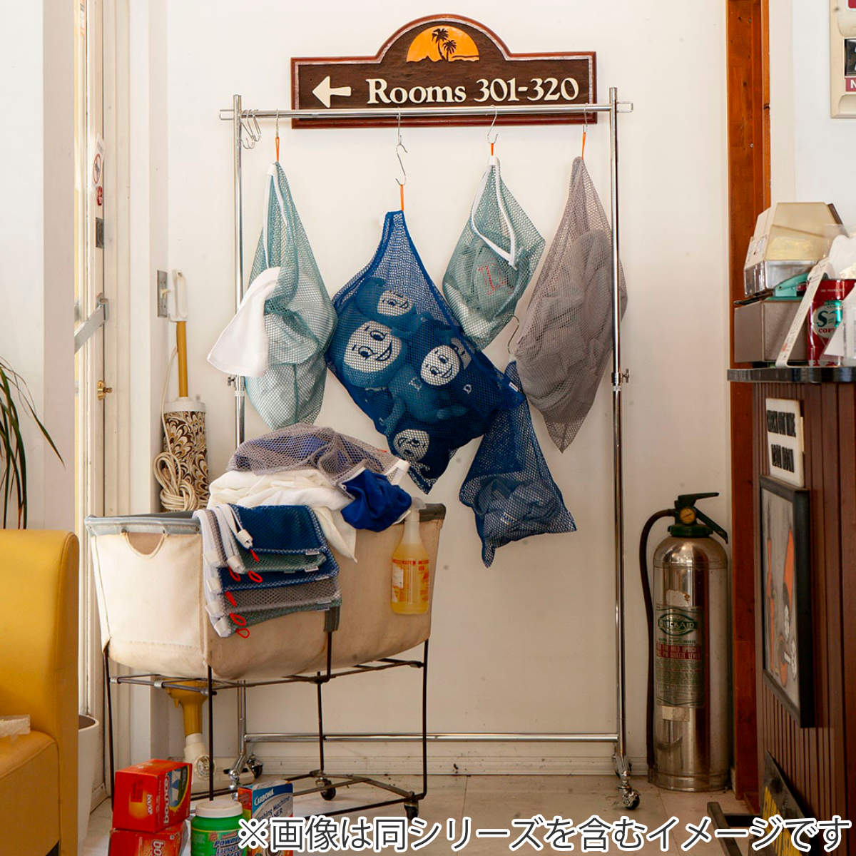 ダルトン DULTON 洗濯ネット ランドリー メッシュ バッグ S LAUNDRY MESH BAG ( ランドリーバッグ ランドリーネット 洗濯 ネット Sサイズ ランドリーグッズ 洗濯物 ループ付き ブルー グリーン グレー ) 【グレー】 グレー