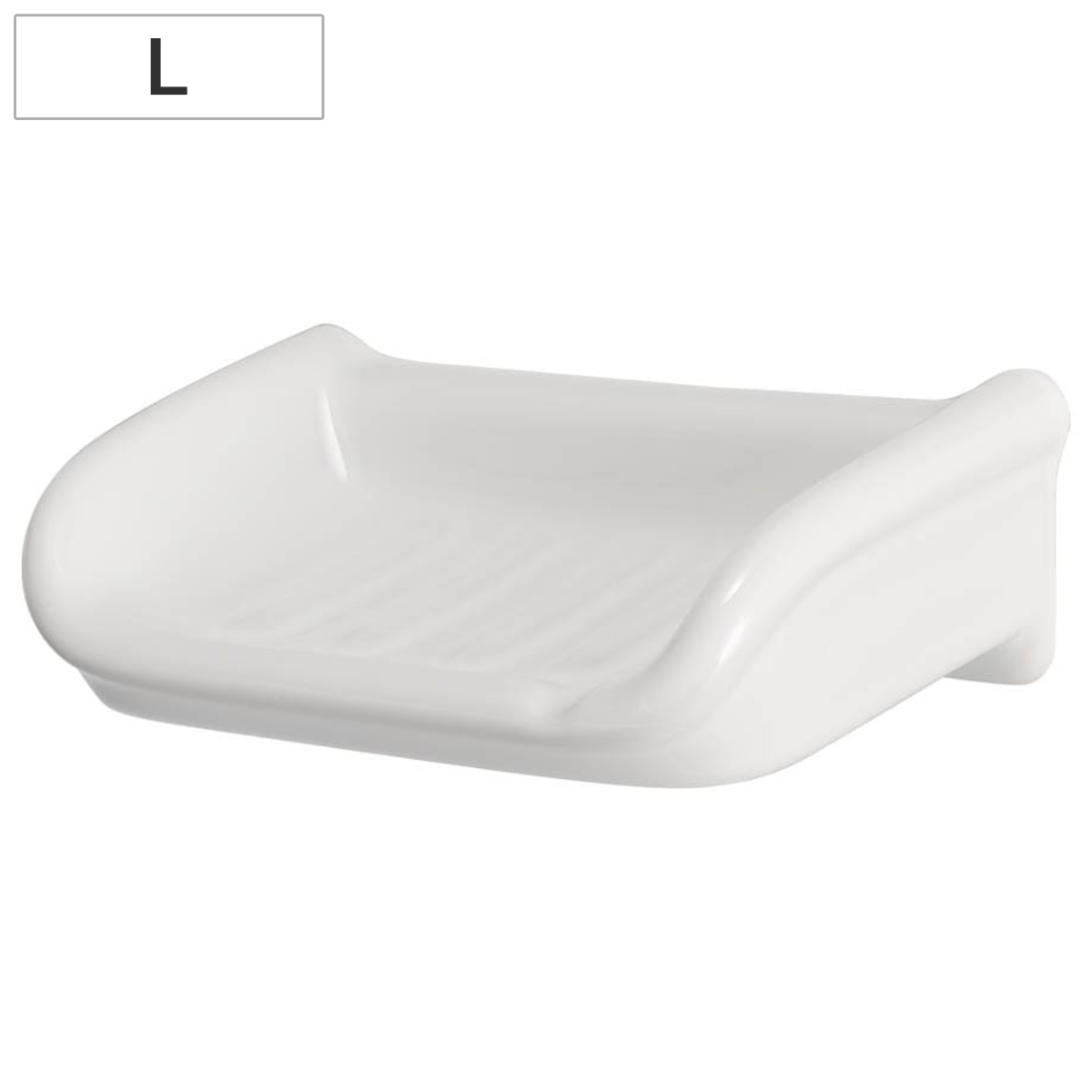 ダルトン DULTON ソープディッシュ ビッグ 石鹸置き 壁掛け PORCELAIN BIG SOAP DISH ( 石鹸トレー ソープトレイ 磁器 ポーセリン 陶器 石けん置き 壁付け せっけん 収納 ビッグサイズ 小物置き ボトル 陶磁器 ホワイト 石けん台 )