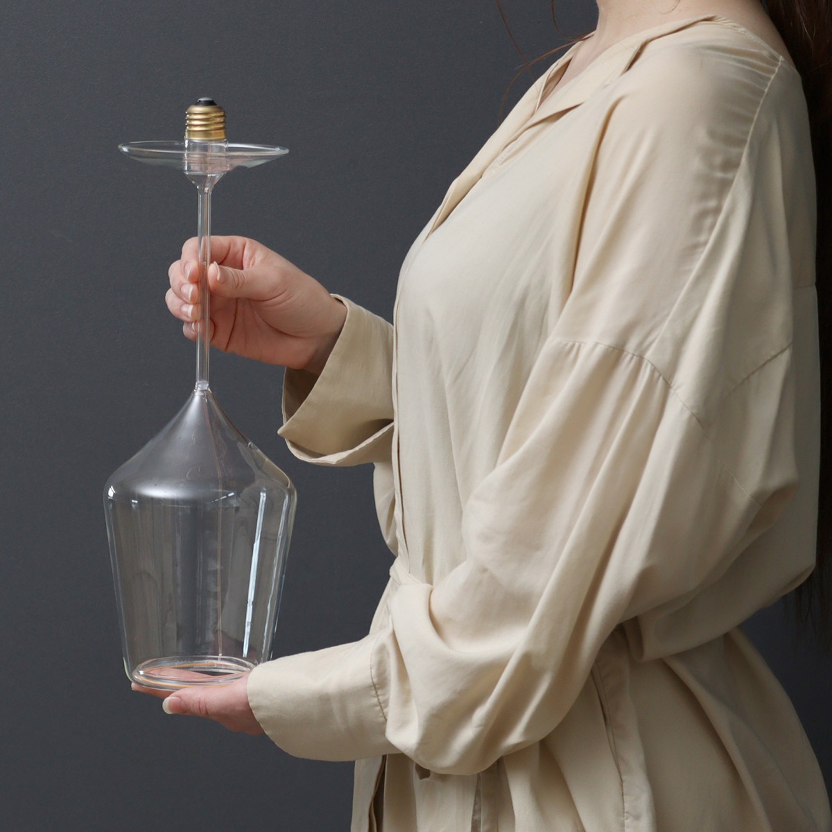 ダルトン ペンダントライト ワイングラス ビアグラス LEDライト対応 ( ライト LED電球 ランプ DULTON 照明 ダイニング バーカウンター 照明器具 E26 インテリア 電球 LED キッチン カフェ バー ダクトレール ) 【ワイングラスB】 ワイングラスB