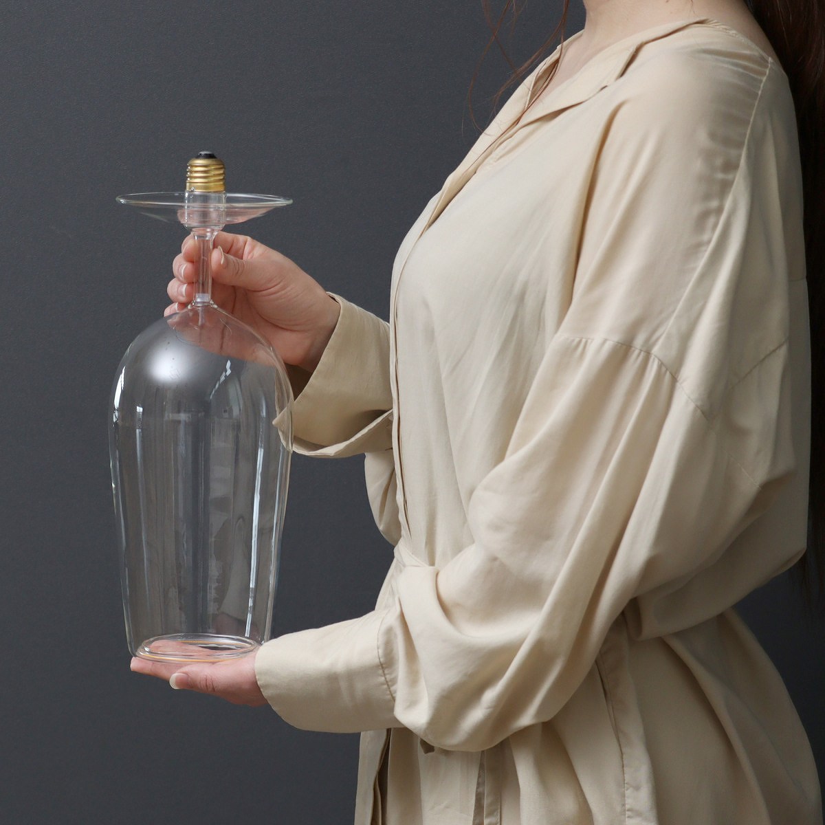 ダルトン ペンダントライト ワイングラス ビアグラス LEDライト対応 ( ライト LED電球 ランプ DULTON 照明 ダイニング バーカウンター 照明器具 E26 インテリア 電球 LED キッチン カフェ バー ダクトレール ) 【ワイングラスB】 ワイングラスB