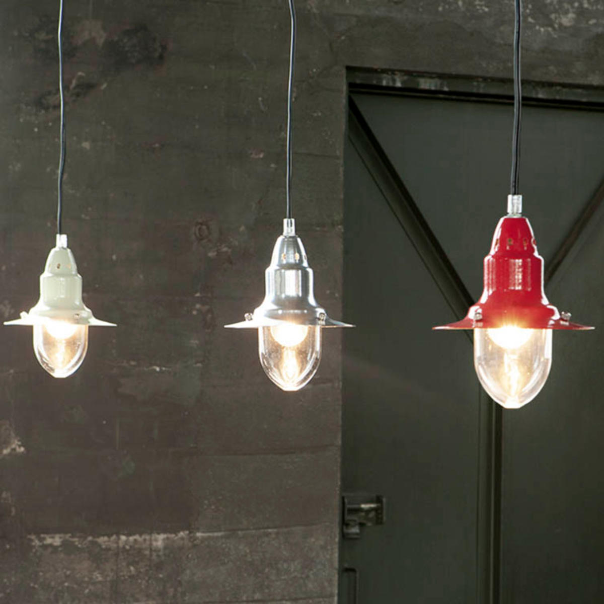 DULTON ペンダントライト 箱付き、保証書付き　90年代　代官山　レトロ DULTON Aluminum pendant lamp with glass cover / ダルトン
