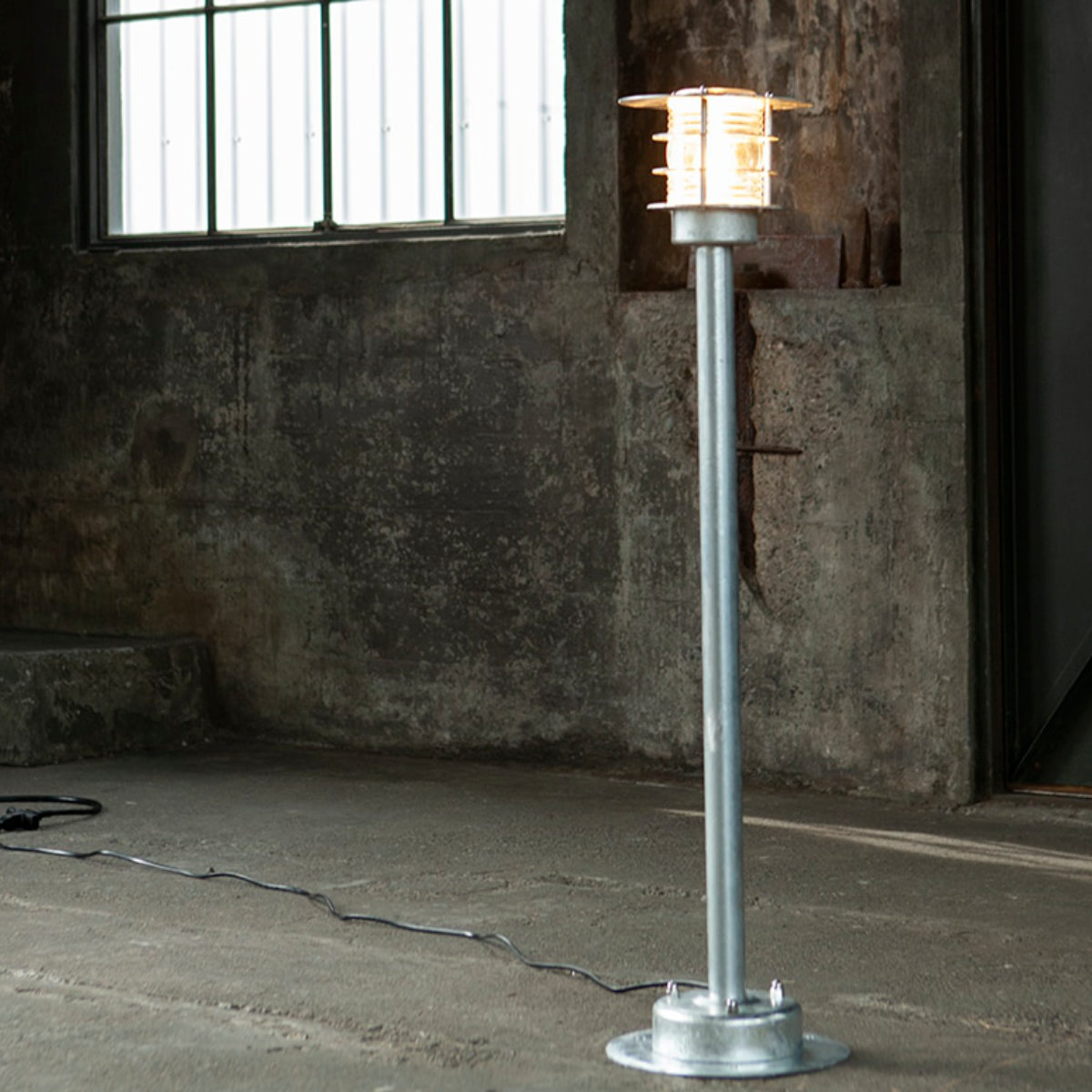 ダルトン スタンドランプ LED対応 防サビ加工 ( フロアライト スタンドライト スチール 高さ103cm E26 照明器具 DULTON ガルバナイズド加工 ライト ランプ インダストリアル インテリア リビング 電球別売り )