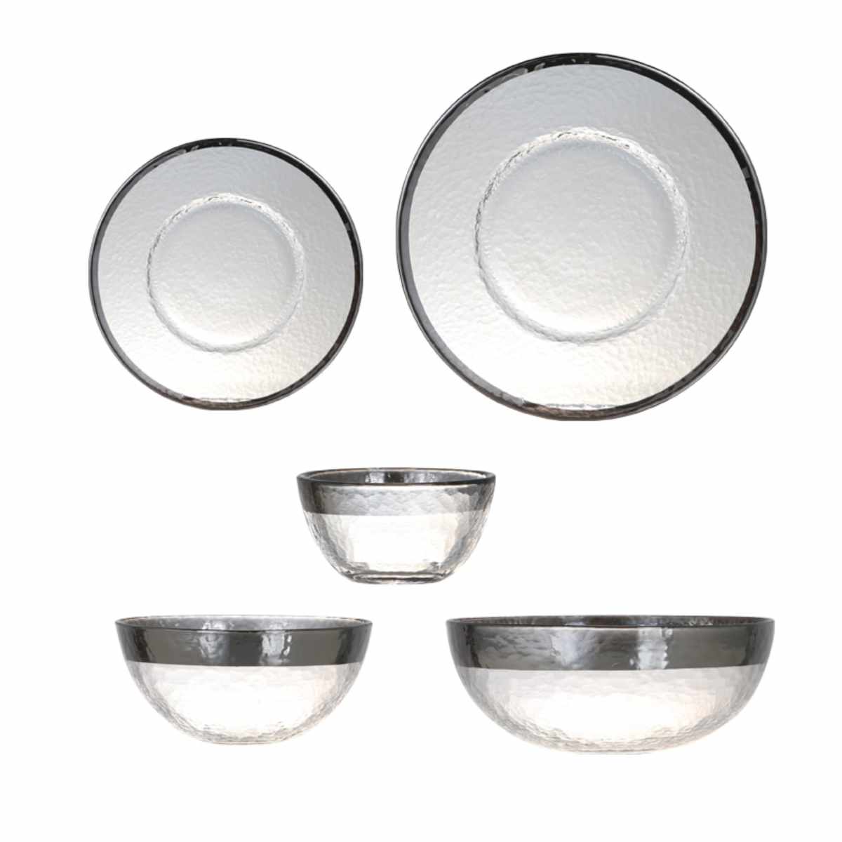 ダルトン DULTON ボウル 20.5cm OBO オーボ 皿 食器 洋食器 ガラス製 ( 大鉢 サラダボウル そうめん鉢 大皿 ガラス 鉢 お皿 ガラスボウル おしゃれ カフェ風 ) 【ゴールド】 ゴールド