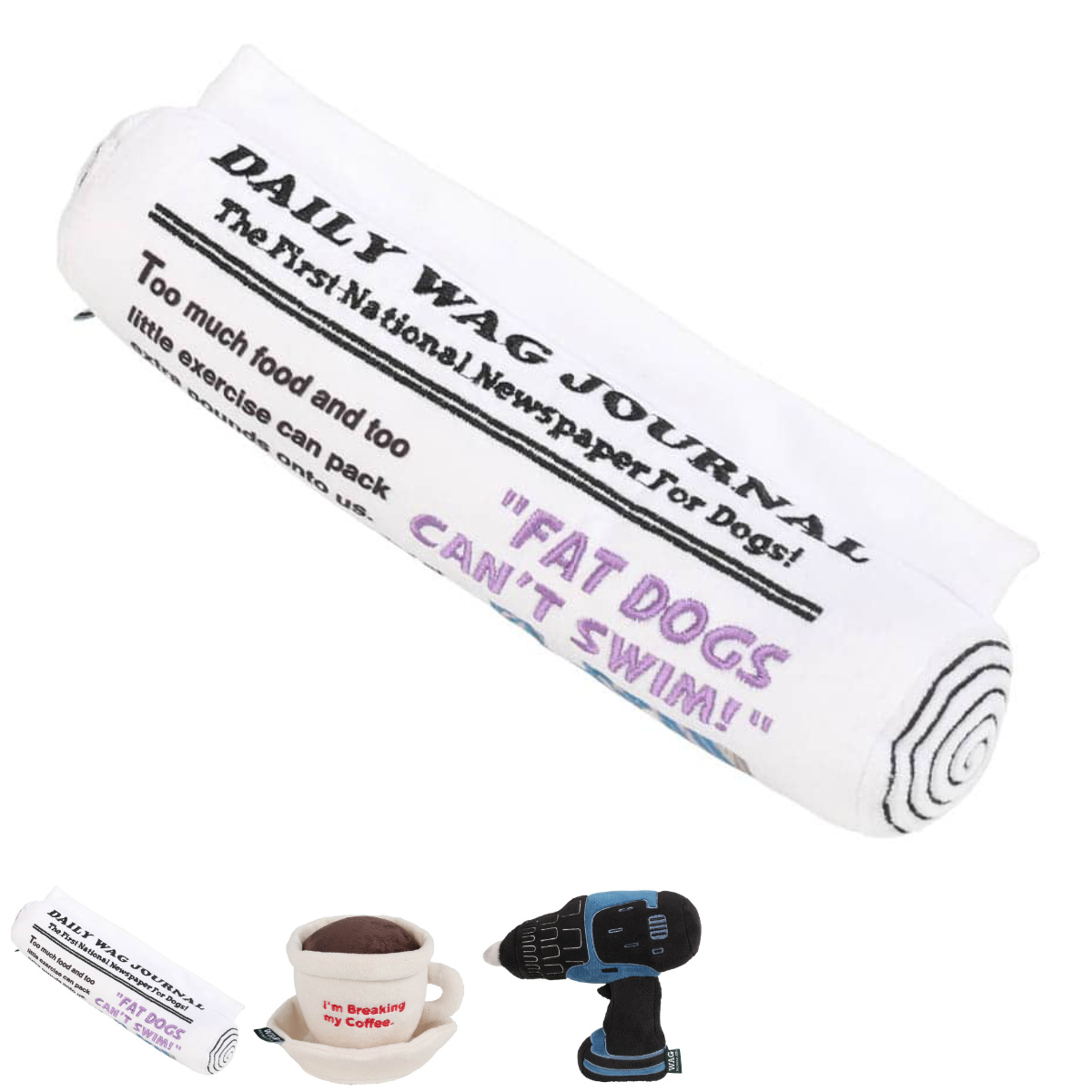 おもちゃ 犬 DULTON プラッシュトイ ( ダルトン 犬のおもちゃ ペット用 音が鳴る 音が出る 動物 雑貨 かわいい 縫いぐるみ ストレス発散 ペットおもちゃ 噛むおもちゃ ペット用品 鳴き笛 ) 【NEWSPAPER】