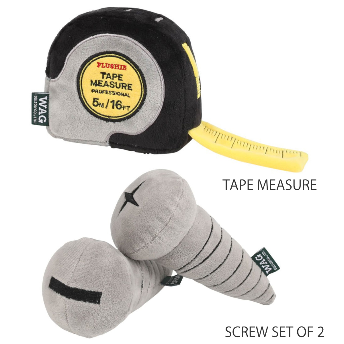 おもちゃ 犬 DULTON プラッシュトイ ( ダルトン 犬のおもちゃ ペット用 音が鳴る 音が出る 動物 雑貨 かわいい 縫いぐるみ ストレス発散 ペットおもちゃ 噛むおもちゃ ペット用品 鳴き笛 ) 【TAPEMEASURE】 TAPEMEASURE