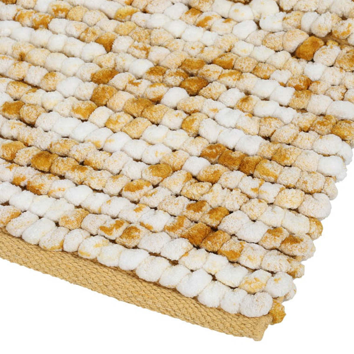 玄関マット 室内 DULTON シェニール ハンドルームマット 40×60cm ( マット ラグ 洗える ポコポコ バスマット 手織り ダルトン ラグマット 幅60cm キッチン 玄関 脱衣所 洗面 インテリア 室内用マット おしゃれ ランドリー 敷物 ) 【イエロー】 イエロー