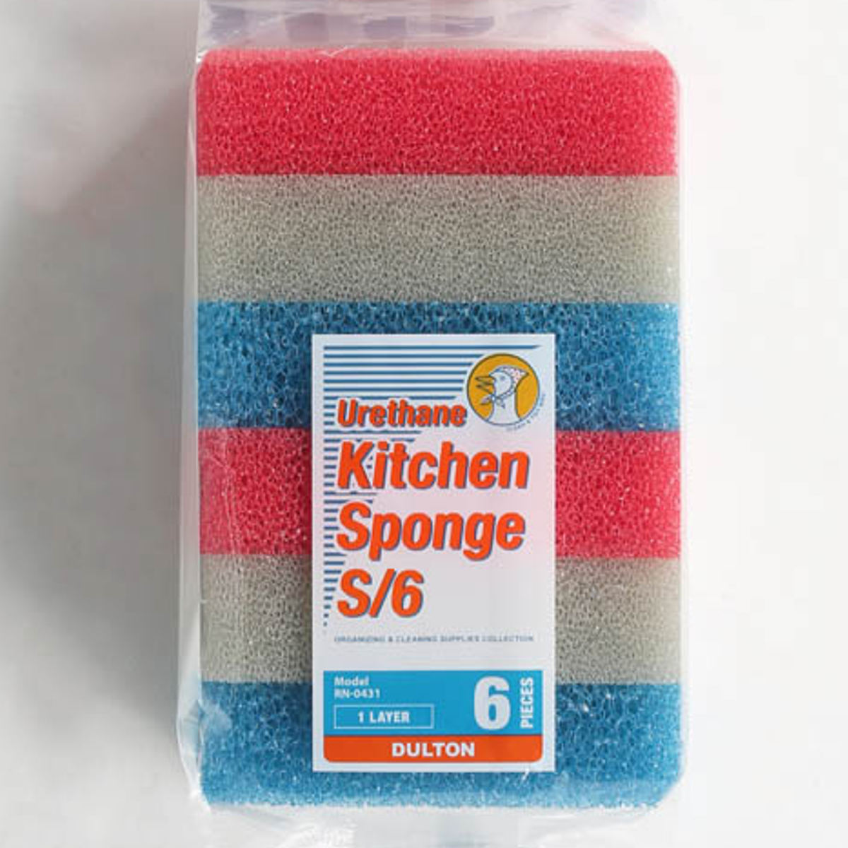 キッチン スポンジ 6個セット 両面スポンジ 掃除 掃除用品 カラフル ビビット 消耗品 （ DURTON Suponge 6peces ポリウレタン 水切れがいい かわいい キッチン用品 キッチン雑貨 食器洗い 台所用品 ）