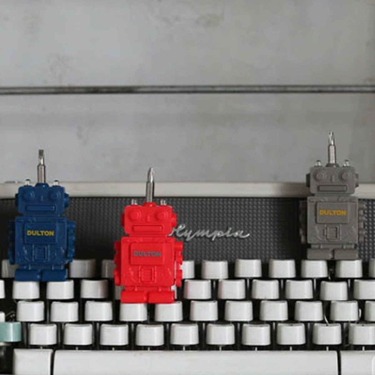 ミニドライバーセット ダルトン DULTON ロボット キーホルダー ( ドライバーセット 工具キット 工具 おしゃれ D整備工具セット メンテナンス ドライバー 作業工具 家庭用工具セット オシャレ ツール キー チェーン ライト ) 【レッド】 レッド