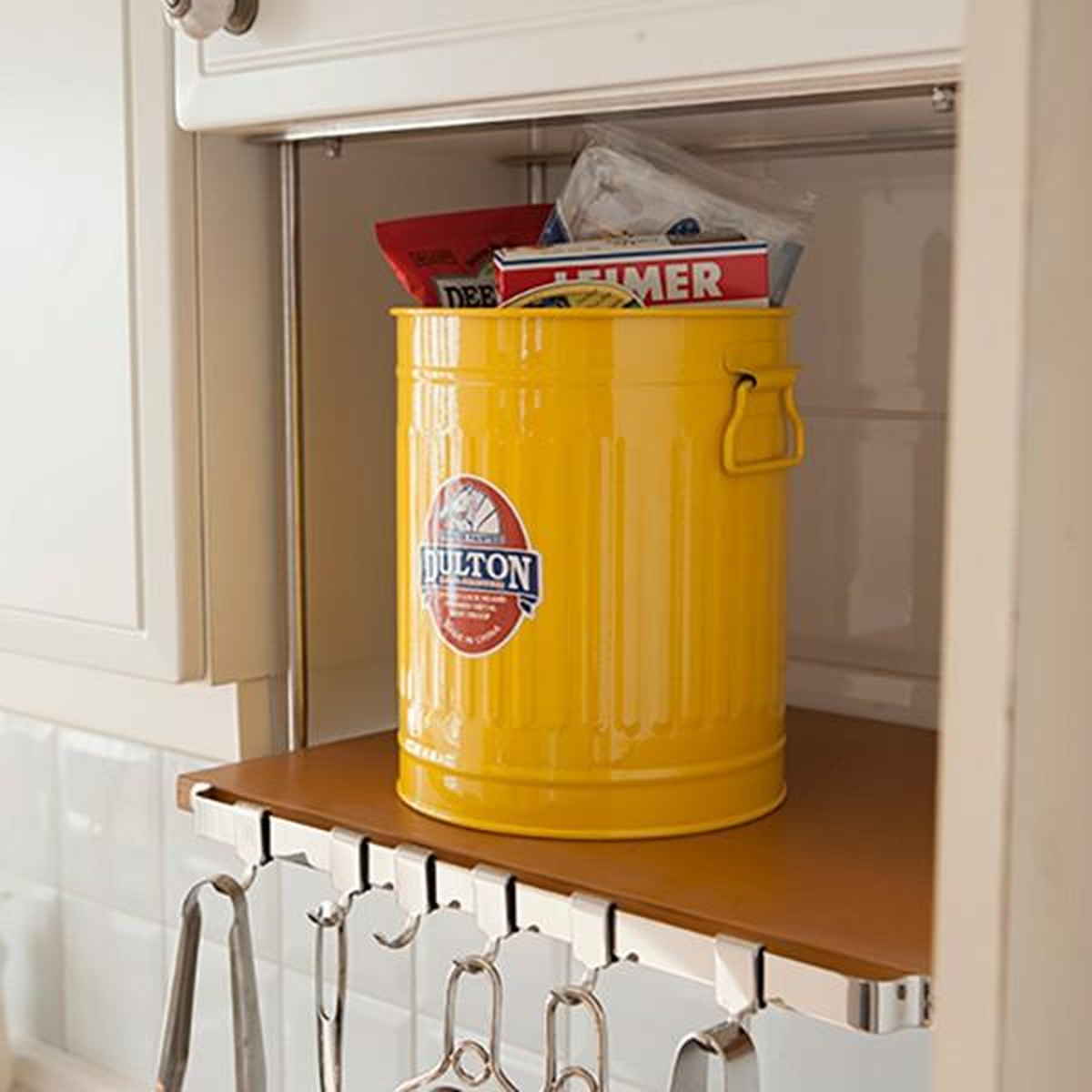 ダルトン DULTON ゴミ箱 ガベージカン S 12L ダストボックス ( ごみ箱 ふた付き 収納 小物入れ 丸型 缶 くずかご おしゃれ リビング キッチン 収納ケース おもちゃ箱 12 リットル ) 【イエロー】 イエロー