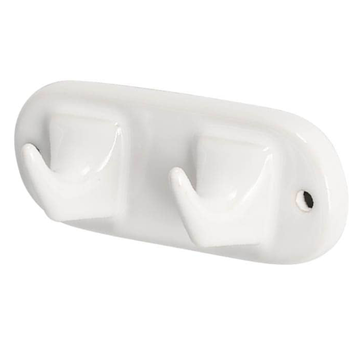 フック 壁掛け DULTON ポーセリン 2 プロングフック 磁器 （ 2連フック 壁掛けフック 収納 磁器フック ポーセリンフック 小物掛け タオル ボディブラシ 泡立てネット 引っ掛ける 浴室 洗面所 キッチン ）