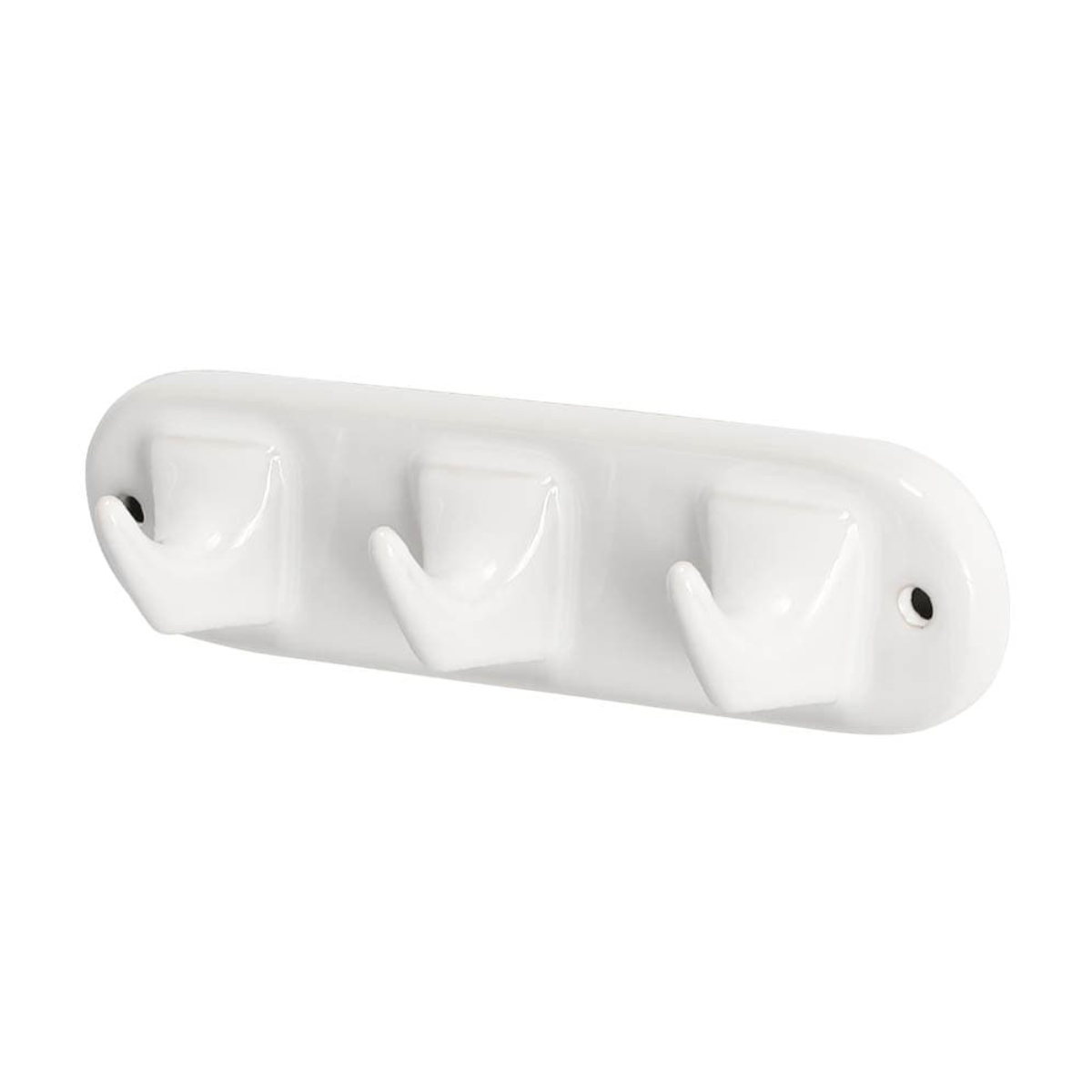 フック 壁掛け DULTON ポーセリン 3 プロングフック 磁器 ( 3連フック 壁掛けフック 収納 磁器フック ポーセリンフック 小物掛け タオル ボディブラシ 泡立てネット 引っ掛ける 浴室 洗面所 キッチン )